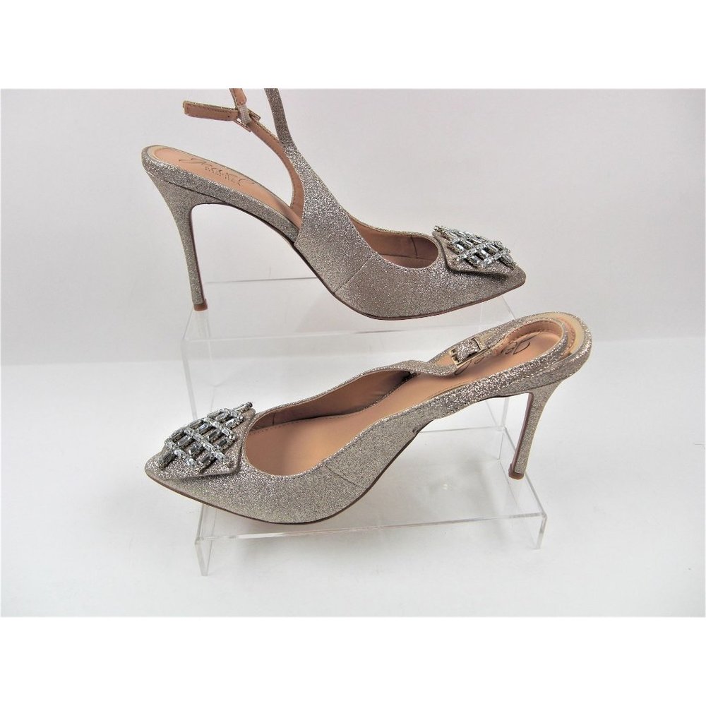 Jewel Badgley Mischka Women's Lisbet Pump Glitter Gold Size 8